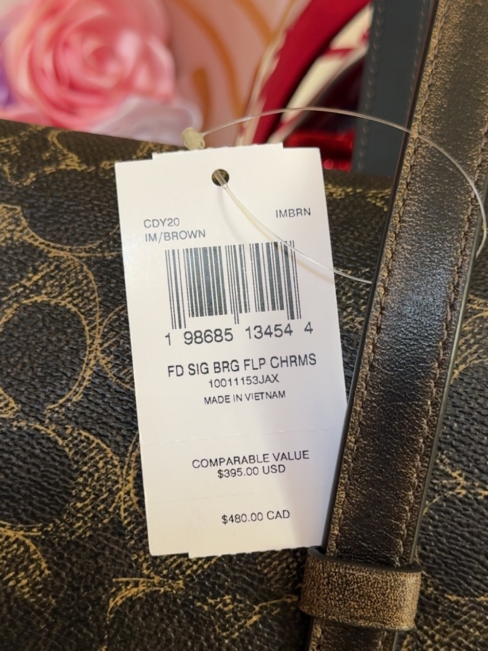Bridget Flap Shoulder Bag in Loved Signature canvas - Picture 7 of 12